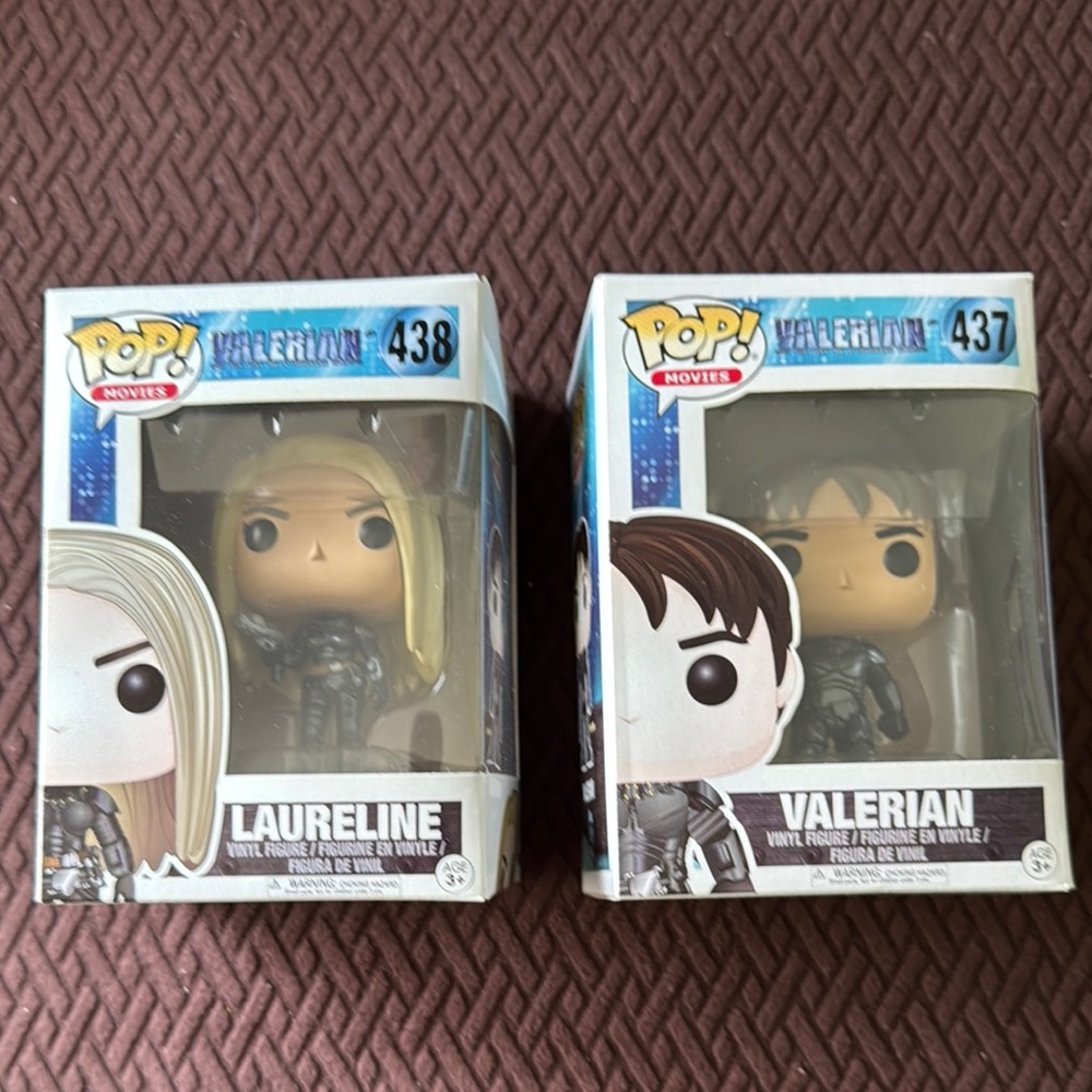 New in box! Valerian and Laureline Funko Pop Figures!